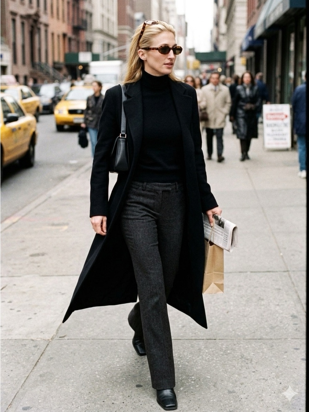 Ralph Lauren Collection 100% Cashmere Dark Gray Straight-Leg Pants